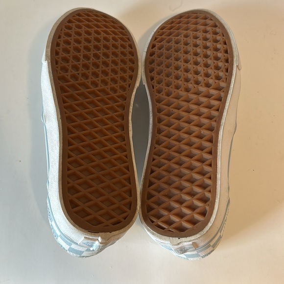 VANS Slip Ons Checkered White and Light Blue, Women’s Size 6.5 - Picture 8 of 8